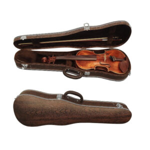Estojo Case Viola de Arco Classic Madeira Marrom Vintage