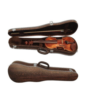 Estojo Case Violino Classic Madeira Marrom Vintage 4/4