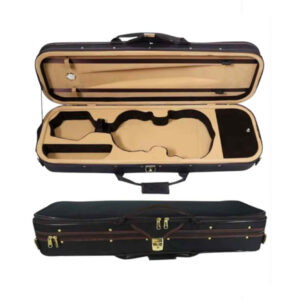 2372 Estojo Case Retangular Violino 4/4 Térmico Modelo Oblong Bege