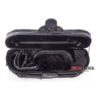Estojo Case Violino Super Luxo Kloss Meia-lua Preto