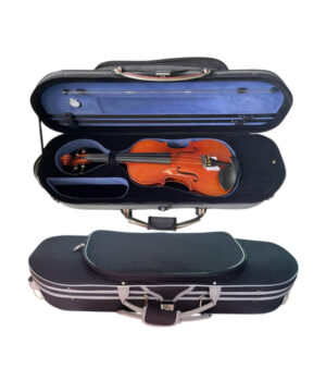 Estojo Meia Lua Térmico Luxo Azul Violino 4/4