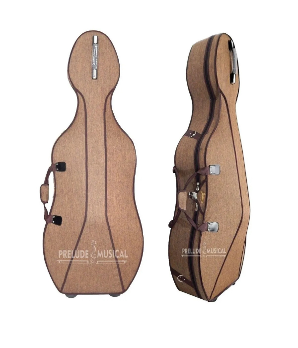Estojo Case Cello Violoncelo 4/4 Térmico Luxo Marrom