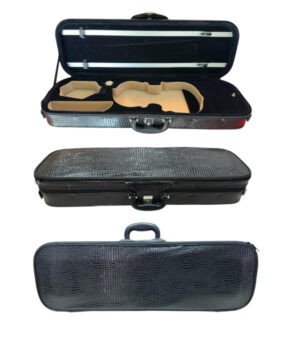 Estojo Case Retangular Violino Leather Extra Luxo 4/4
