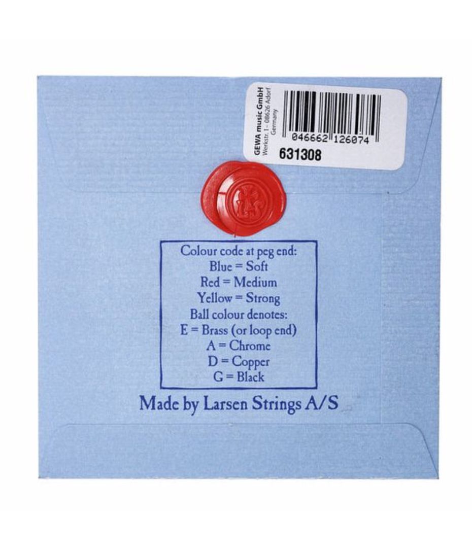 Corde Per Violino Larsen Virtuoso 'Medium' Mi Con Pallino