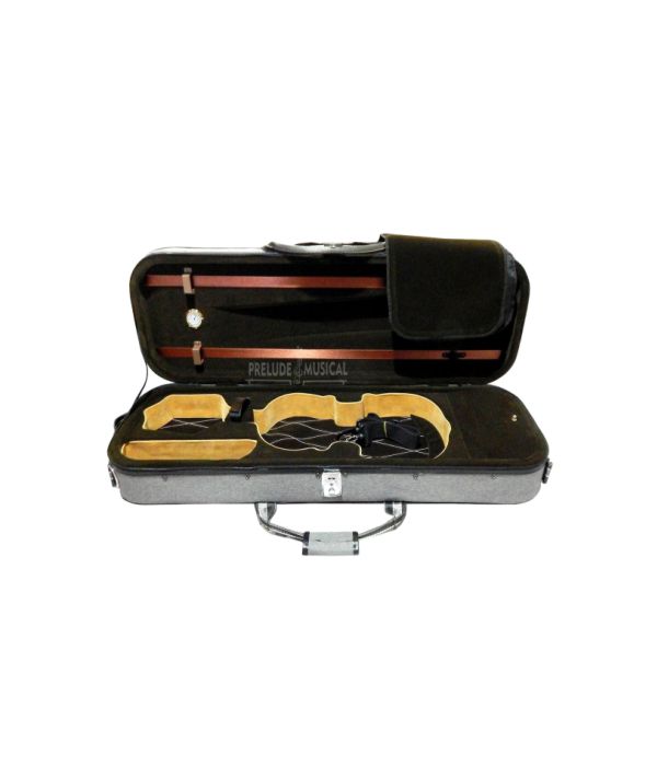 Estojo Case Retangular Violino Box Square High quality Cinza
