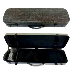 Estojo Case Retangular Fibra Carbono Violino 4/4 Black