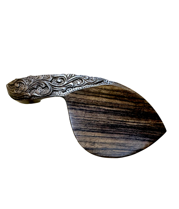 Kit De Montagem Entalhado Rosewood Violino Flor De Liz
