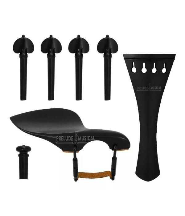 Kit Montagem Violino Modelo Hill Preto 3/4