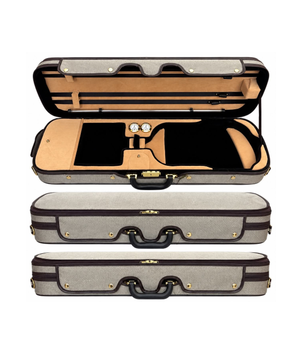 a68d361a-be37-4b48-9480-3306ed78d5d7 Estojo Case Retangular Violino - Wood Luxuoso Estilo Euro