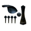 Kit De Montagem Entalhado Ébano Violino Flor De Liz