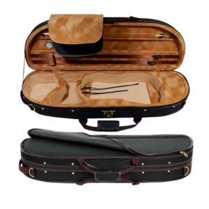 bdef83cd-d435-4705-9841-852bc0cf05ae Estojo Case Térmico Meia Lua Luxo Violino 4/4 Bege