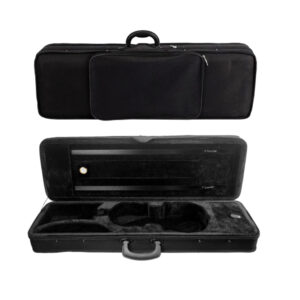 black Estojo Case Térmico Retangular Violino 4/4 Black c/ Higrometro
