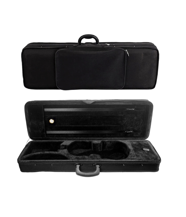 black Estojo Case Térmico Retangular Violino 4/4 Black c/ Higrometro