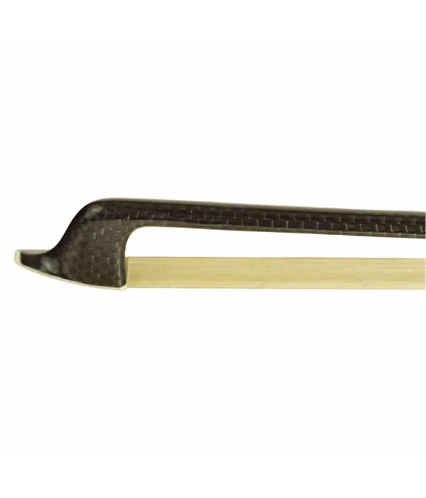 Arco P/ Viola Fibra De Carbono Flor De Liz Prateado