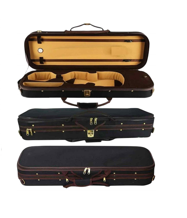 Estojo Case Retangular Violino 4/4 Térmico Modelo Oblong Brown