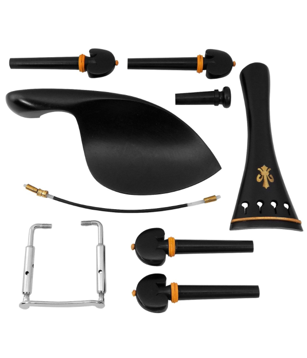 Kit de Montagem Fastrings Ebano Violino Flor de Liz 4/4
