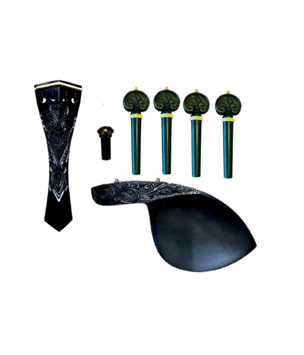 Kit Montagem Violino Ébano Hill Withe Esculpido 4/4
