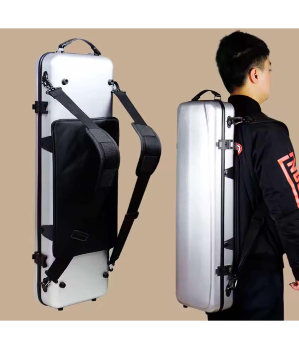 Estojo Case Violino Fibra Carbono High Quality Silver