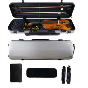 Estojo Case Violino Fibra Carbono High Quality Silver