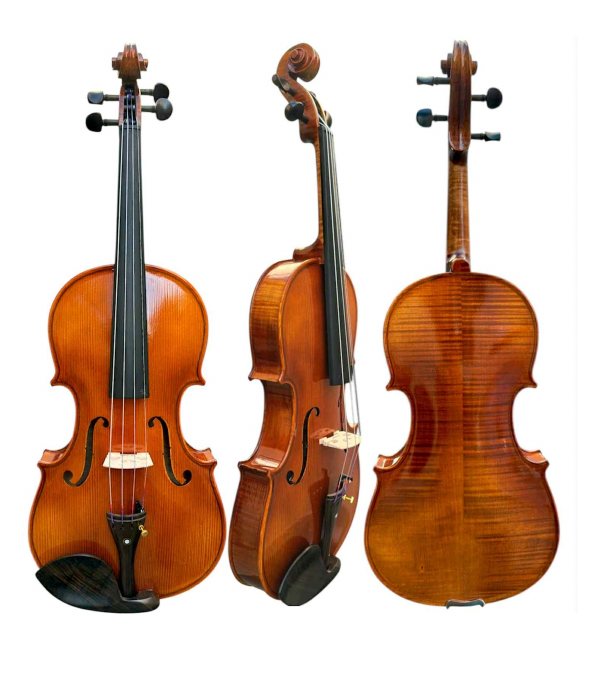 Viola de Arco Artesanal Verniz Óleo Modelo Strad