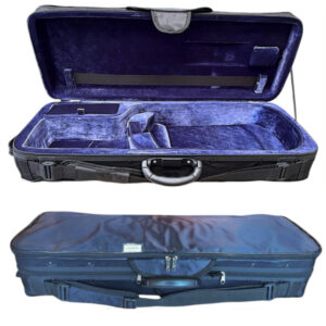 Estojo Retangular Viola de Arco - Kloss Super Luxo Azul