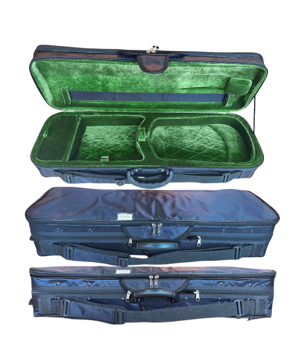 1d7ab1b6-340d-495e-a08a-e46a27798852 Estojo Case Retangular Violino - Kloss Super Luxo Verde