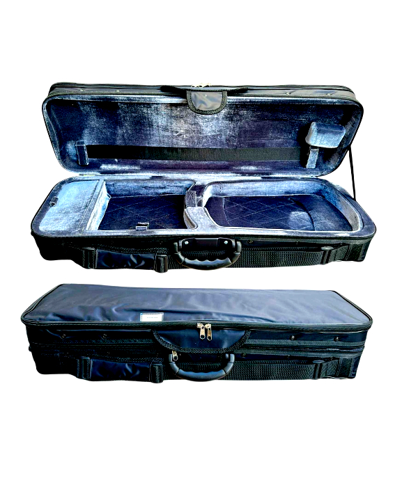 Estojo Case Retangular Violino - Kloss Super Luxo Cinza