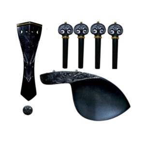 Kit Montagem Violino Ébano Hill Gold Esculpido 4/4