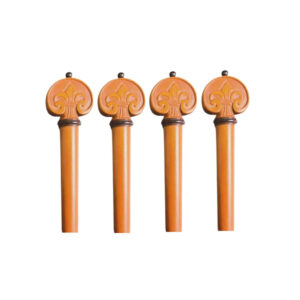 Conjunto Cravelhas Violino - Boxwood Entalhado Black 4/4