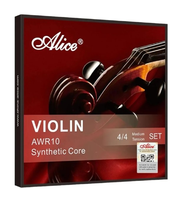 Encordoamento Profissional Violino Alice Awr10