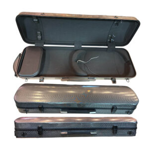 fiber Estojo Retangular Para Violino 4/4 Fibra - Black