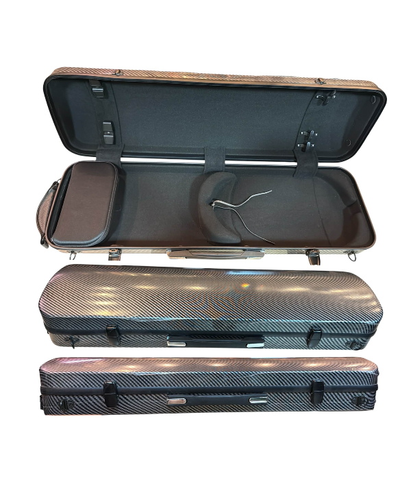 Estojo Retangular Para Violino 4/4 Fibra - Black