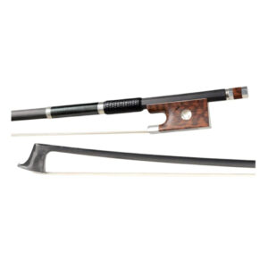 v2(1) Arco Violino Personalizado Fibra Carbono Talao Snakewood