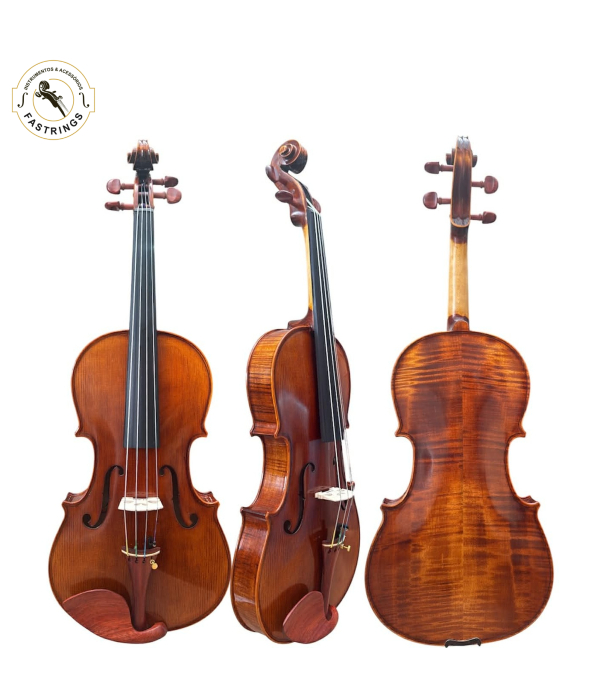 Viola De Arco Oficina Modelo Stradivari Verniz Goma Laca