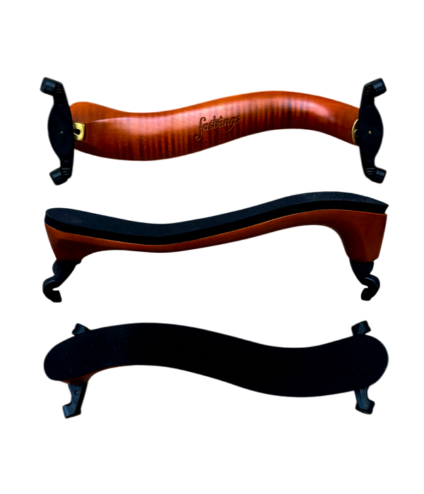 Espaleira P/ Violino Maple Luxe Flamed Ajustável Rajada.