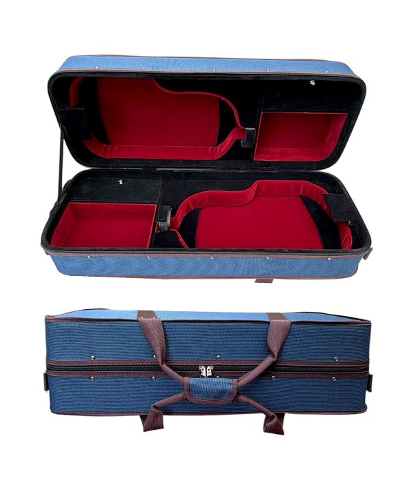 Estojo Case Retangular - Comporta 2 Violinos