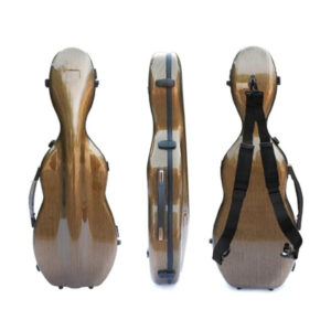 Estojo Case Fibra De Vidro Violino 4/4 Shaped Brown