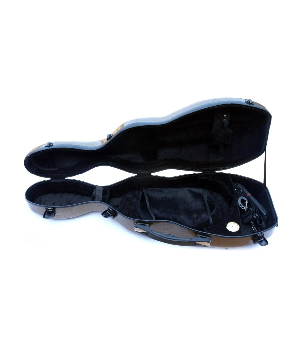 Estojo Case Fibra De Vidro Violino 4/4 Shaped Brown