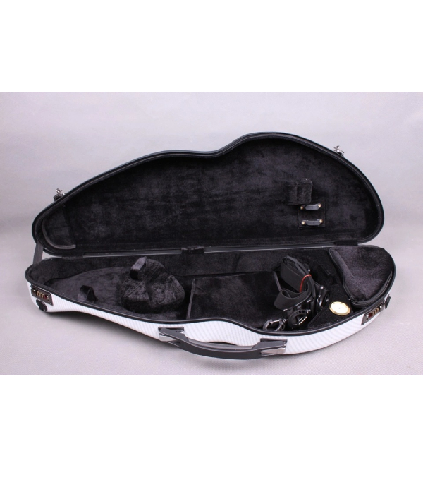 Estojo Case Fibra De Vidro Violino Branco