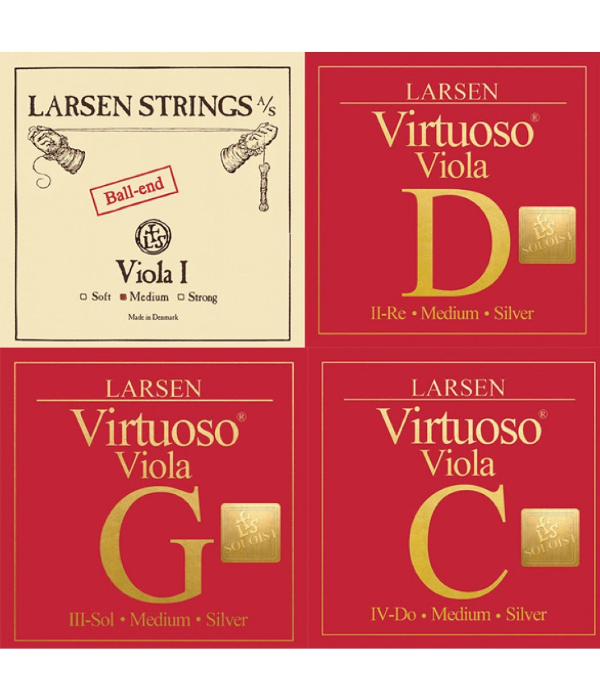 Encordoamento Viola - Larsen Virtuoso Solista. Made In Denmark