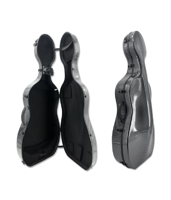 He435fe954f7840a7aa1c3826d6c53e63n Estojo Case Violoncelo Fibra De Carbono Pro Preto 4/4