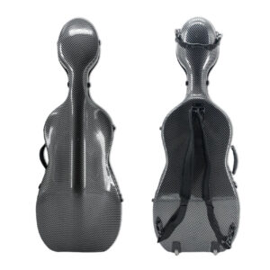 fr Estojo Case Violoncelo Fibra De Carbono Pro Preto 4/4
