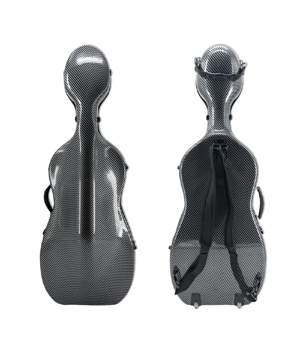 fr Estojo Case Violoncelo Fibra De Carbono Pro Preto 4/4