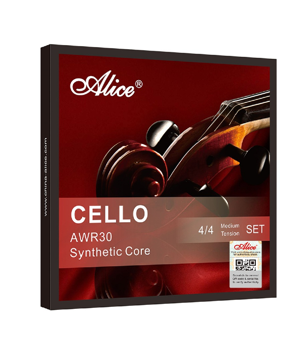 Encordoamento Violoncelo - Alice Awr30 Sintetica 4/4