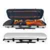 268ccbe2-0da1-4480-a859-34a3c7a1a105 Estojo Violino Retangular Fibra De Carbono Cor Prata C/ Bag